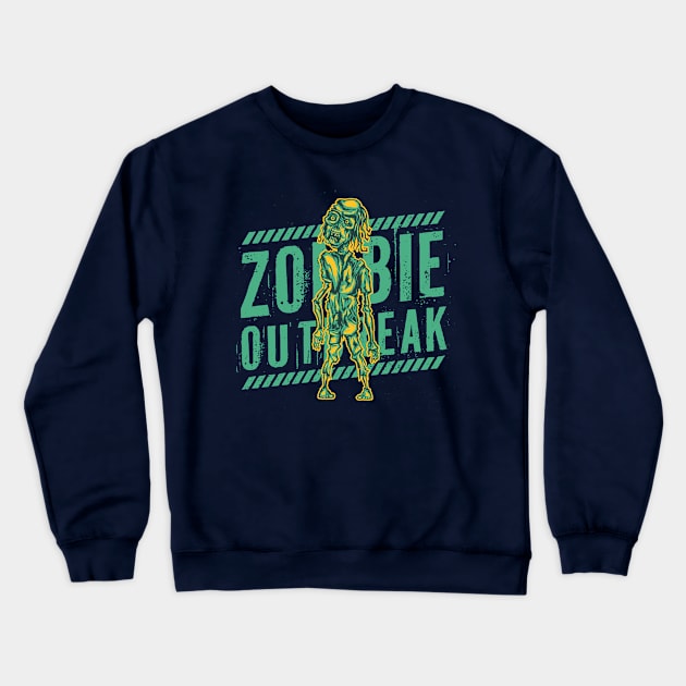 Zombie outbreak Crewneck Sweatshirt by Blazedfalcon